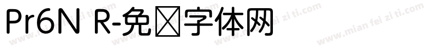 Pr6N R字体转换